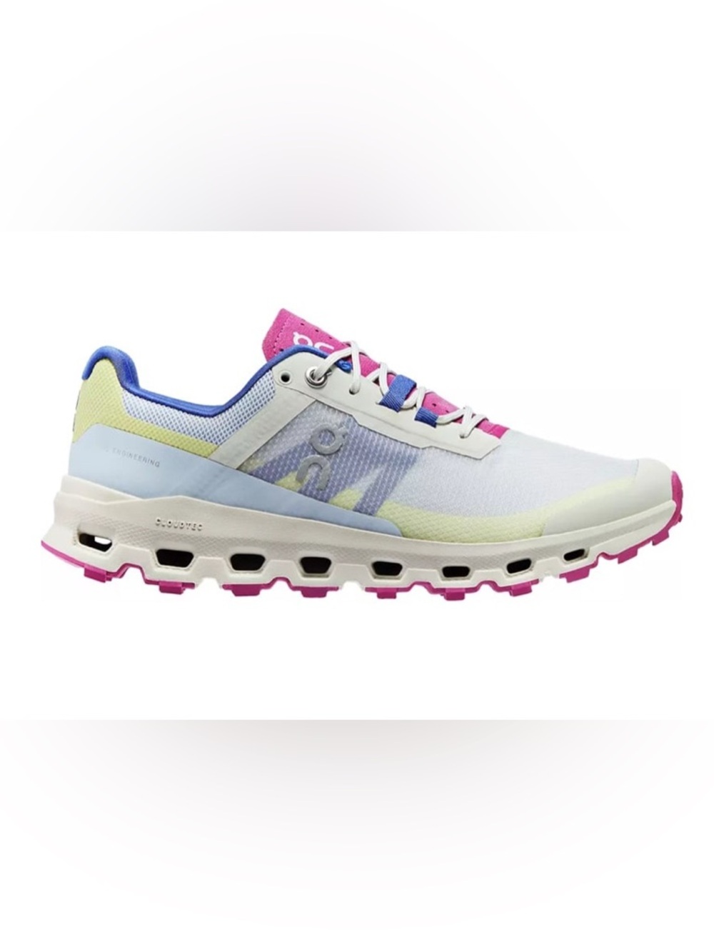 ON CLOUDVISTA multicolored lace up shoes sneakers women’s 9.5 Preowned